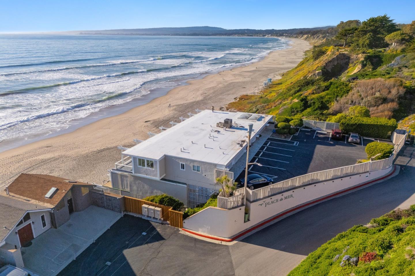 300 Oceanview Drive, Unit 401 La Selva Beach, CA 95076 - Photo 7 of 44 a view of a terrace with wooden floor and a ocean view