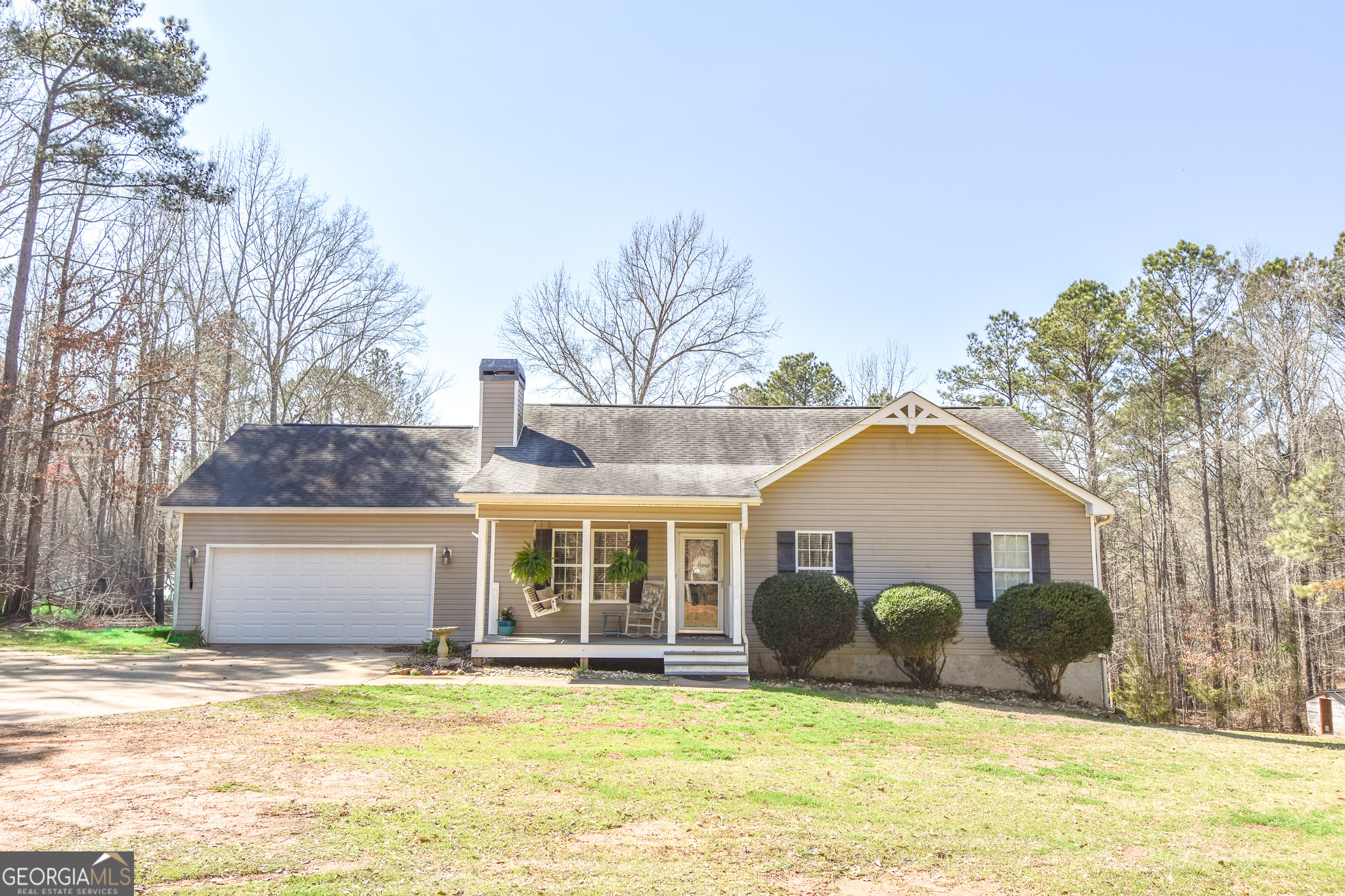 1515 Smyrna Church Road Molena, GA 30258 - Photo 2 of 34 a view of a house with a yard and a large tree