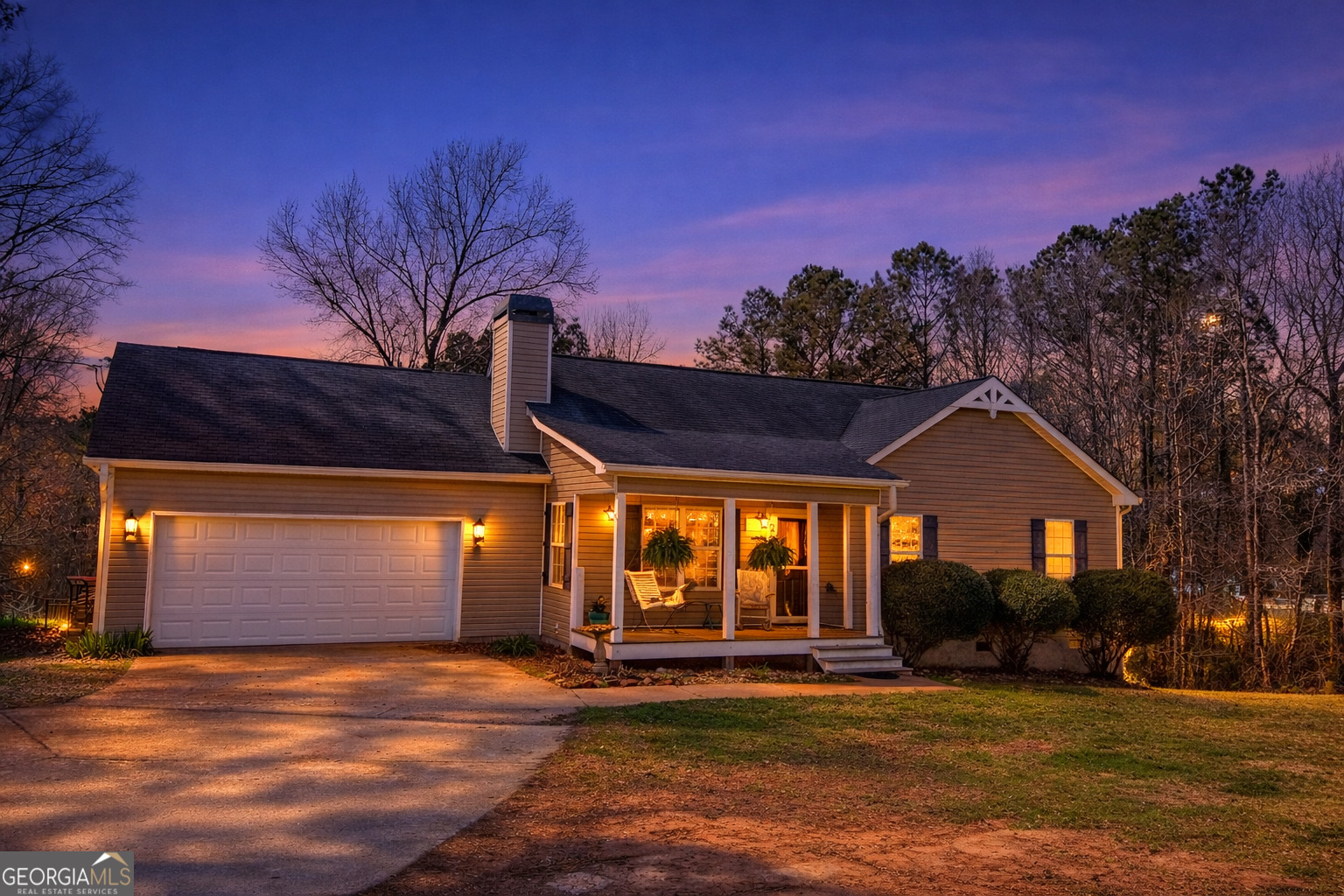 1515 Smyrna Church Road Molena, GA 30258 - Photo 3 of 34 a view of a big room with a big yard and large trees