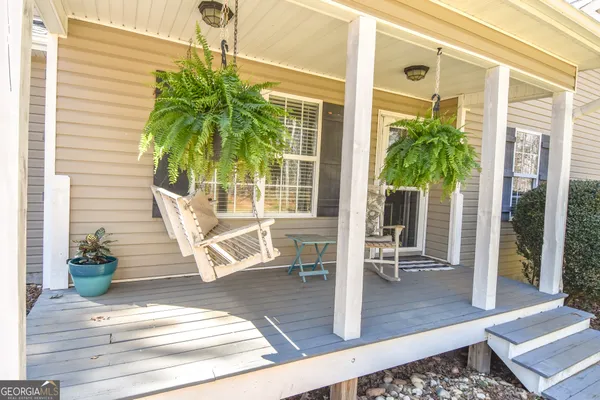 a view of a entryway door front of house