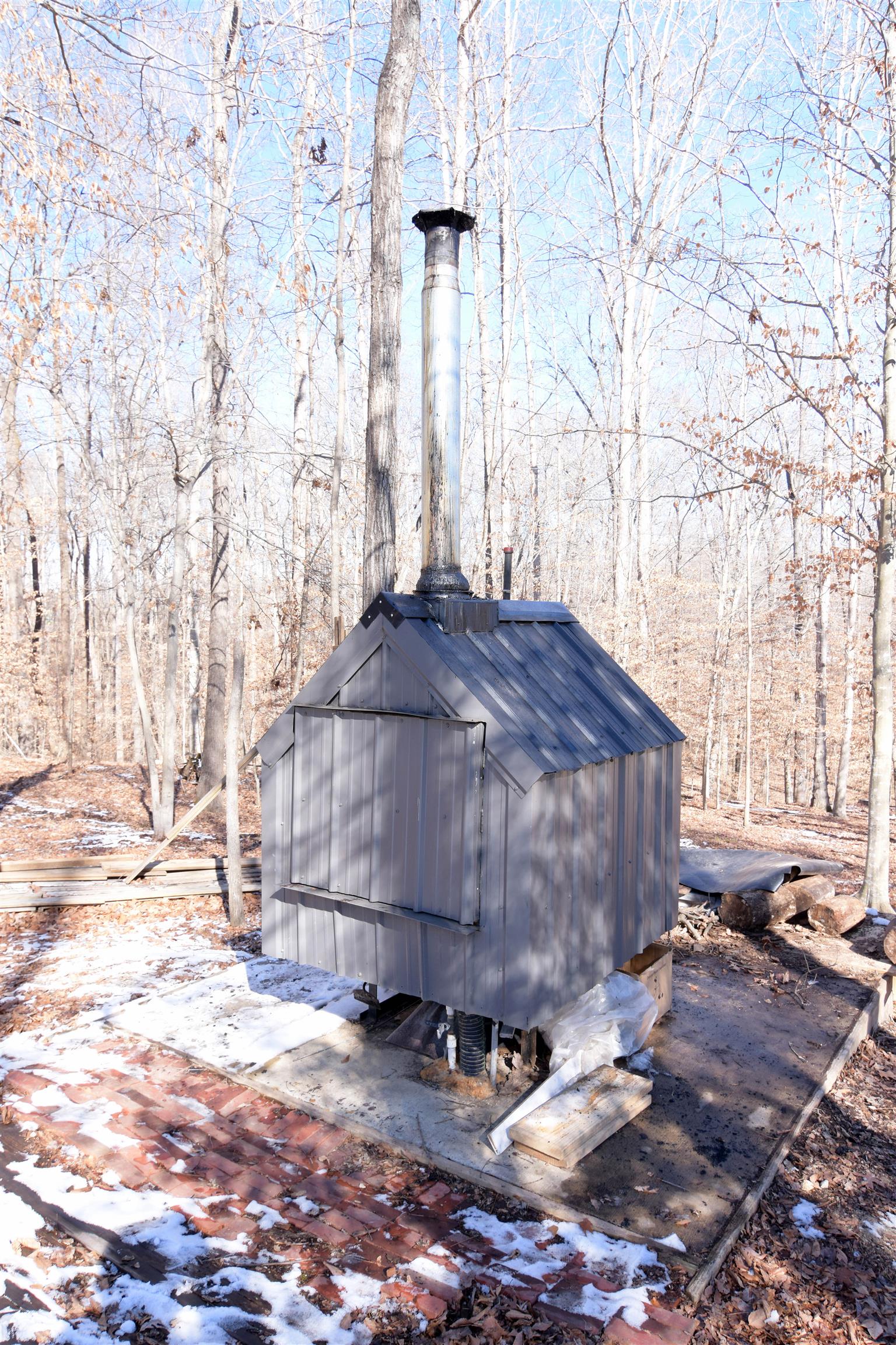 536 Urban Farms Road Manchester, TN 37355 - Photo 22 of 24 Wood Burning Stove to warm garage