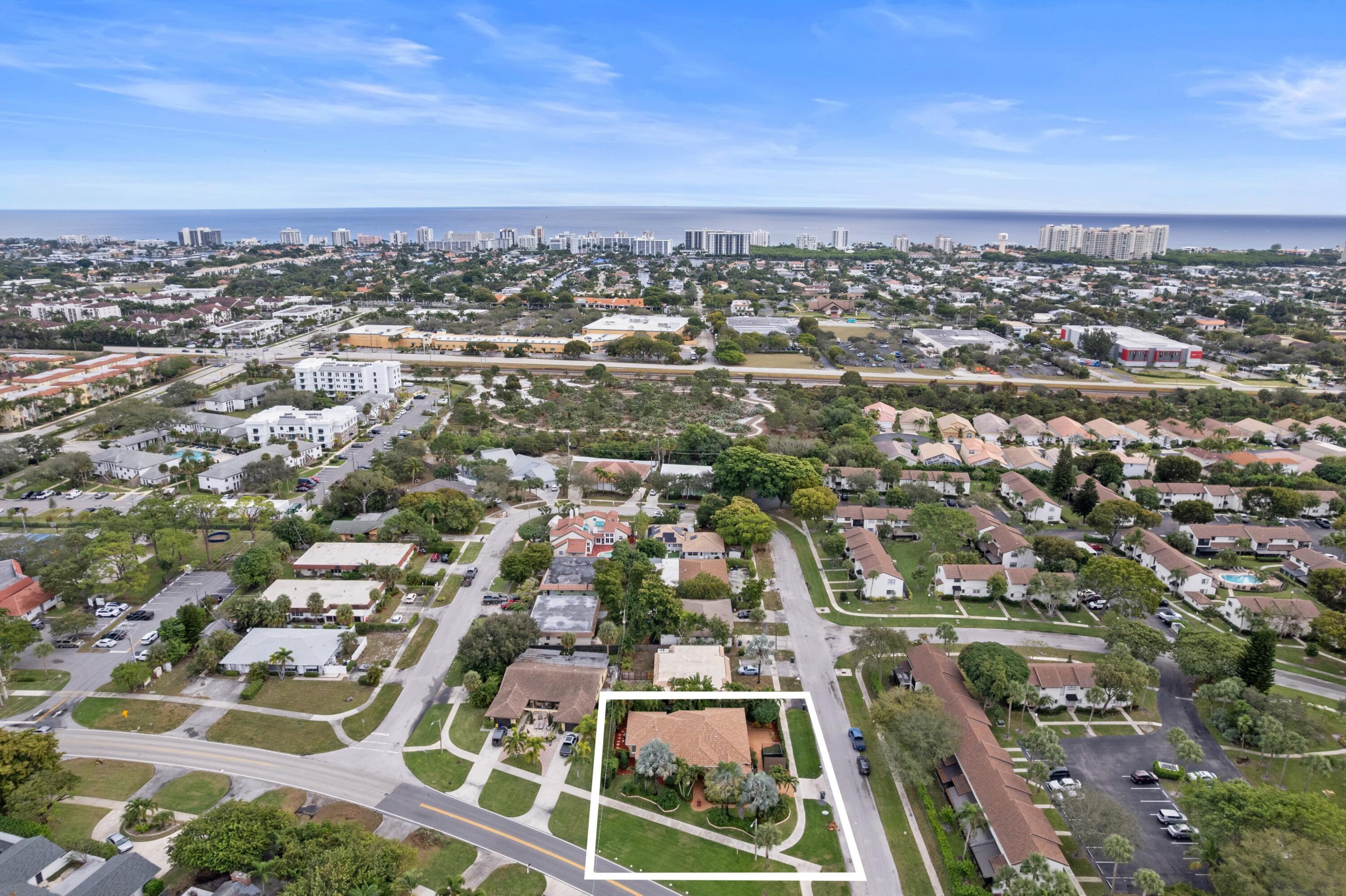 7348 East Country Club Boulevard Boca Raton, FL 33487 - Photo 3 of 50 Aerial Neighborhood View
