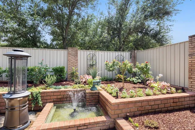 a outdoor living space with furniture and plants