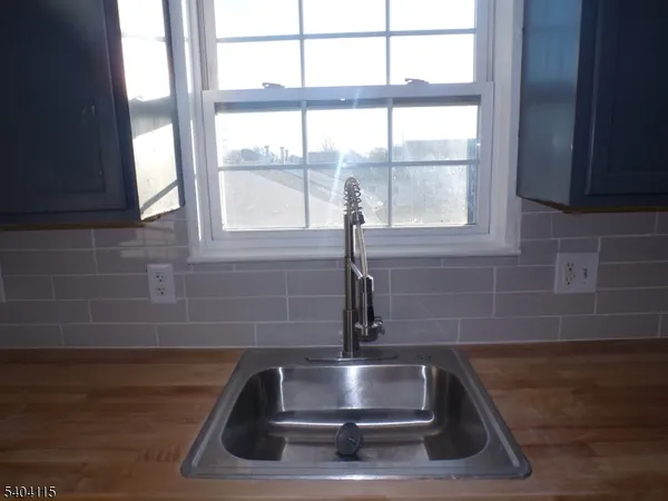 a close view of sink and tap