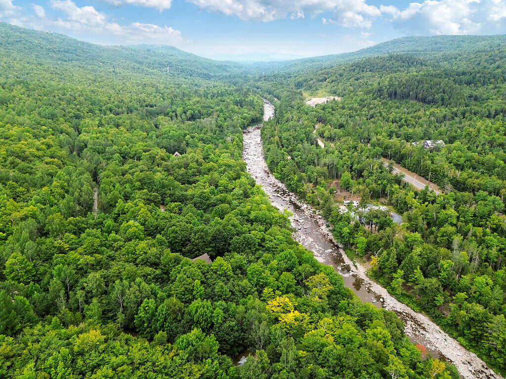 157 Iron Bridge Road Kingfield, ME 04947 - Photo 41 of 46 Aerial view downriver