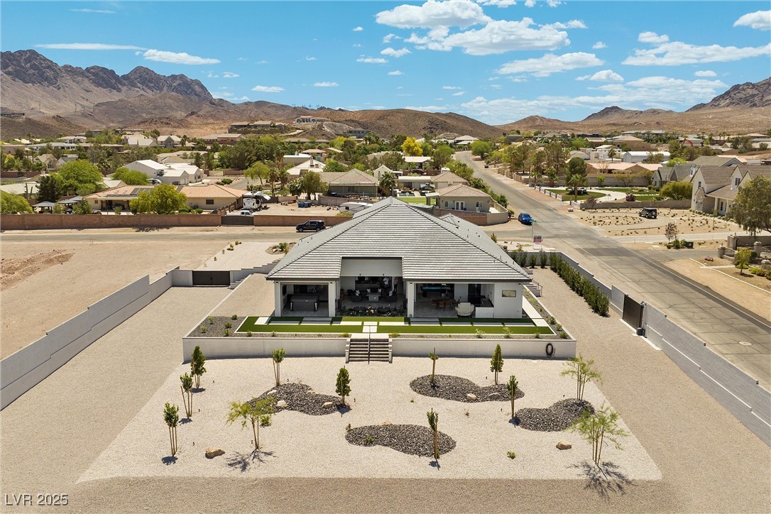 600 Quail Covey Road Henderson, NV 89002 - Photo 37 of 42 Drone / aerial view featuring a residential and mountain view