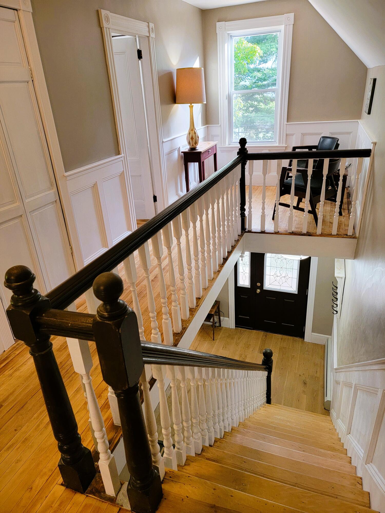 39 Lake View Drive Smithfield, ME 04978 - Photo 20 of 39 Second Floor Hall and Primary Staircase