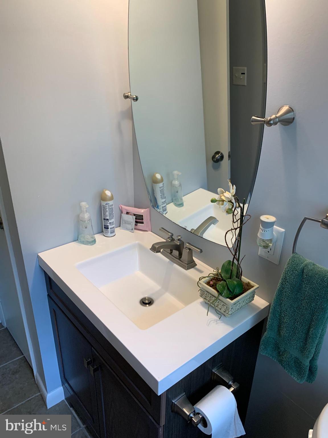 2605 Harrington Road Chester, MD 21619 - Photo 21 of 27 a bathroom with a sink and a mirror