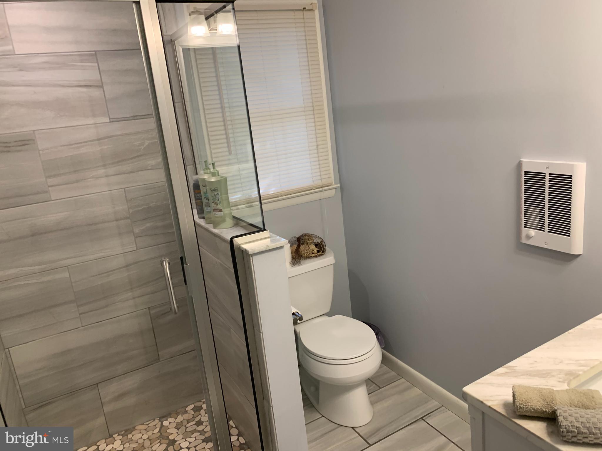 2605 Harrington Road Chester, MD 21619 - Photo 10 of 27 a bathroom with a toilet and a shower