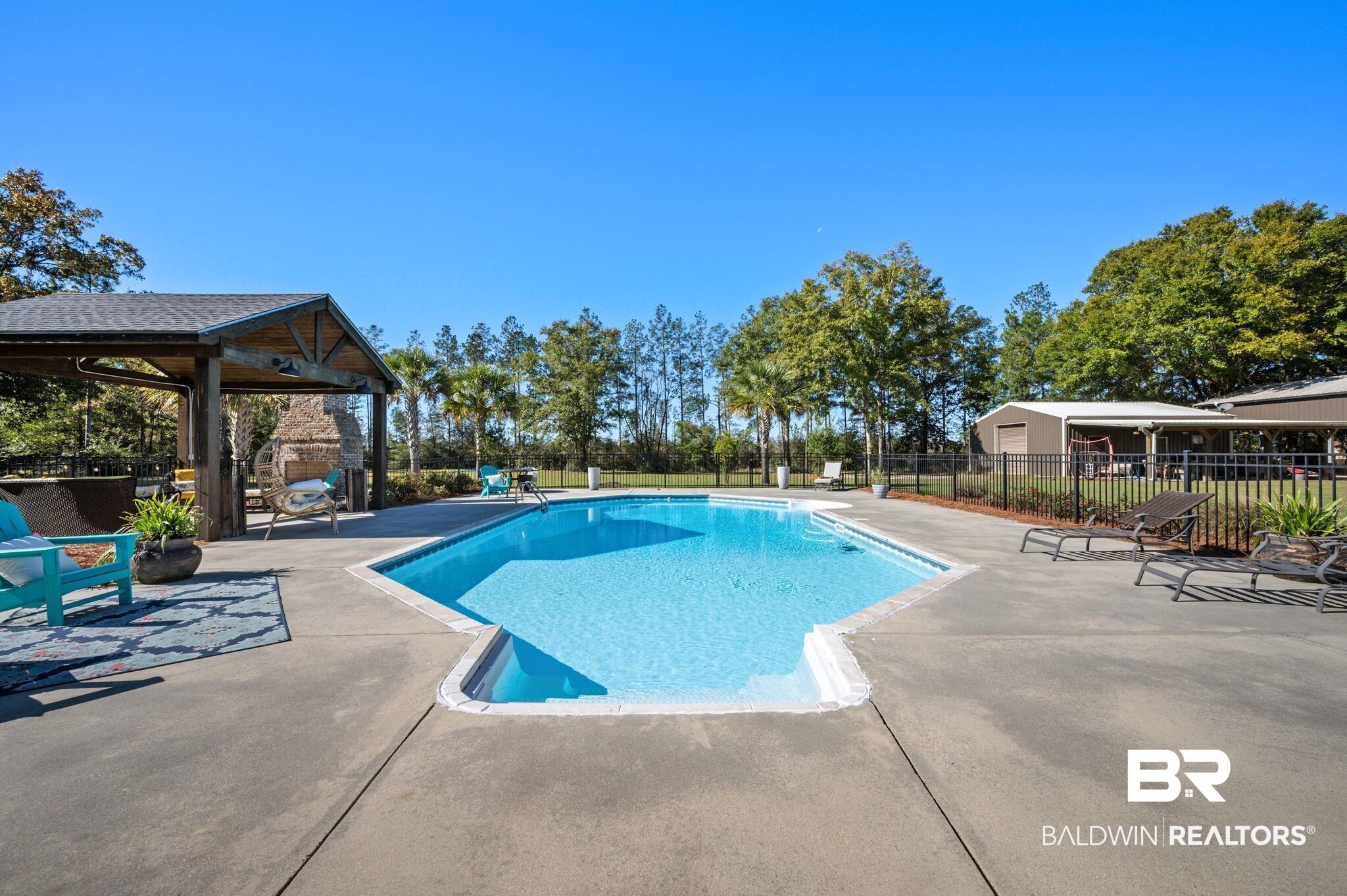 38211-d) V R Byrd Road Bay Minette, AL 36507 - Photo 30 of 58 View of pool featuring a gazebo and a patio area
