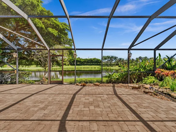 a view of a lake with houses