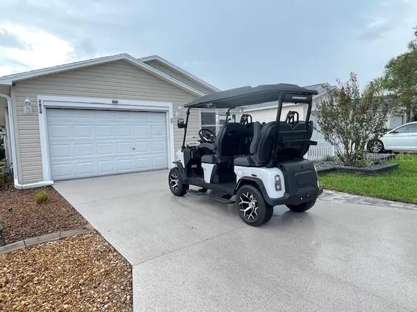 a car parked in garage