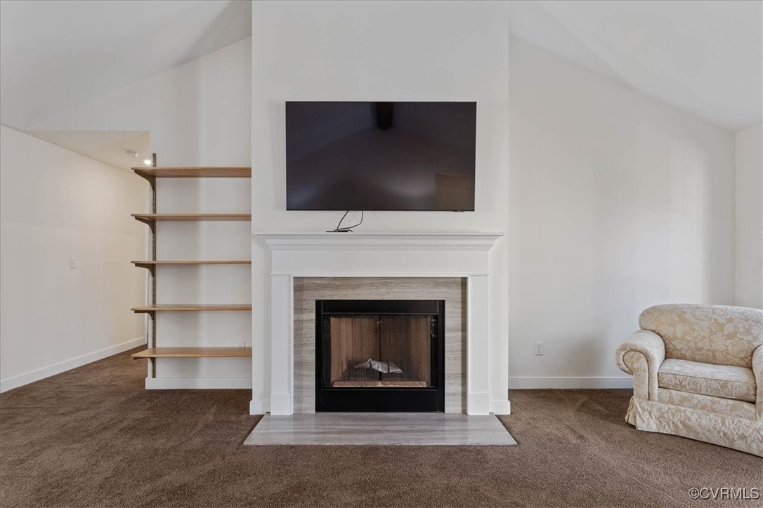 4086 Newville Road Waverly, VA 23890 - Photo 7 of 45 Unfurnished living room featuring vaulted ceiling