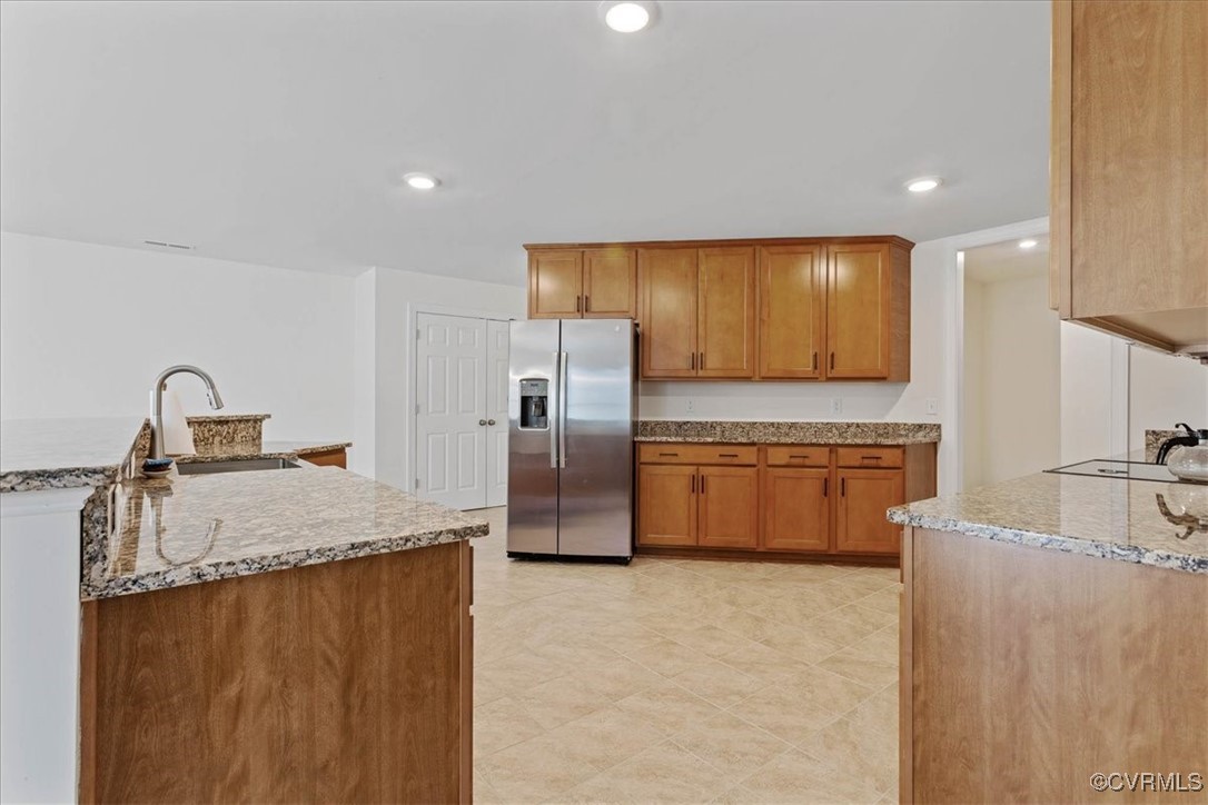 4086 Newville Road Waverly, VA 23890 - Photo 9 of 45 Kitchen featuring stainless steel refrigerator wit
