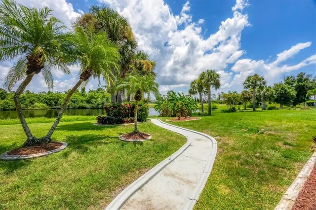 a park with lots of green space and plants