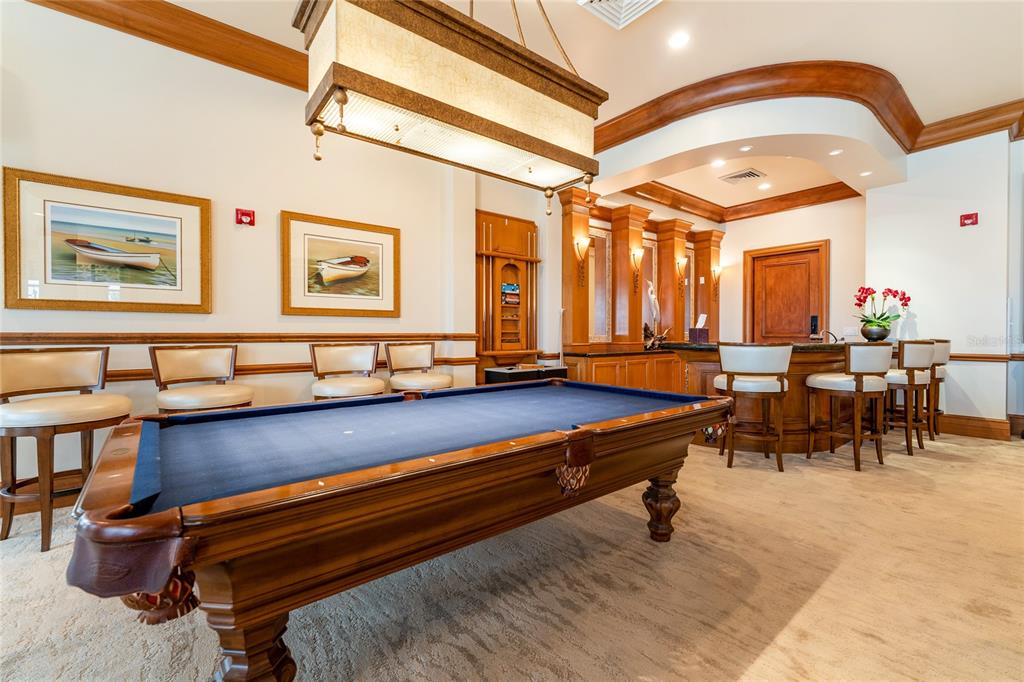 3321 Sunset Key Circle, Unit 308 Punta Gorda, FL 33955 - Photo 42 of 66 a living room with furniture pool table and window