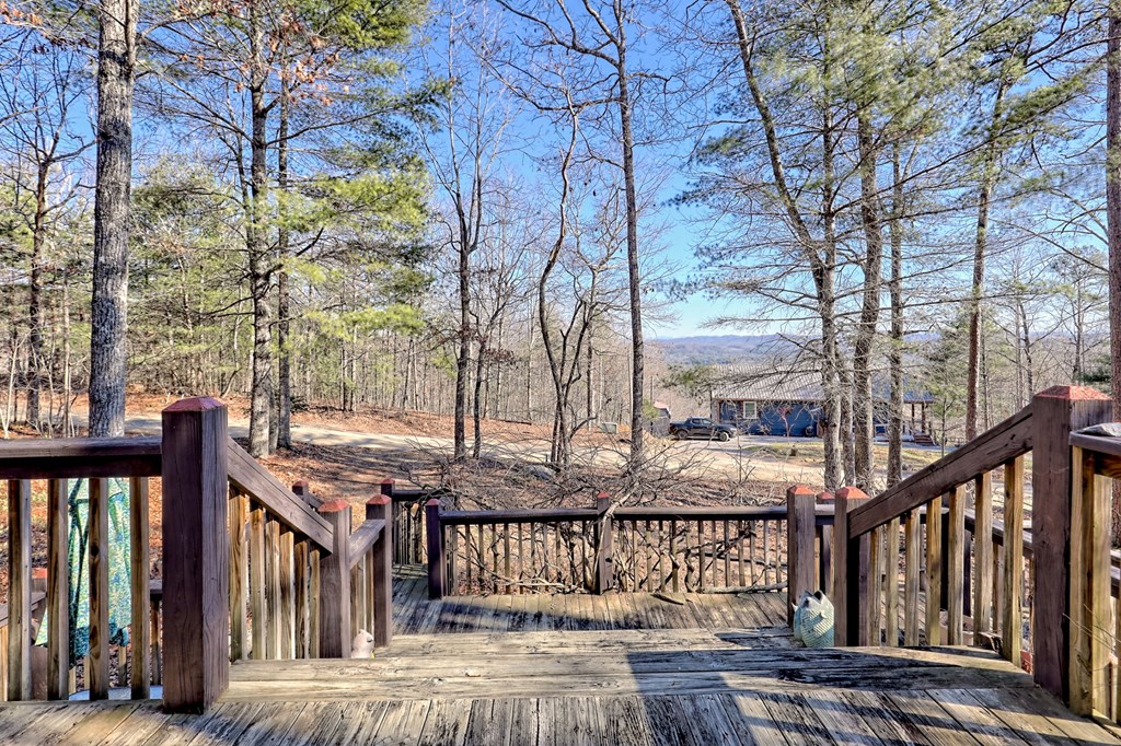 601 Sierra Circle Murphy, NC 28906 - Photo 58 of 87 a view of a wooden deck with large trees