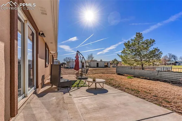 a view of a porch with a couch