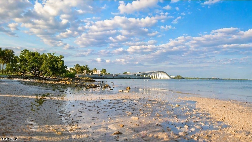 16881 Davis Road, Unit 214 Fort Myers, FL 33908 - Photo 44 of 46 a view of a lake with houses in the back