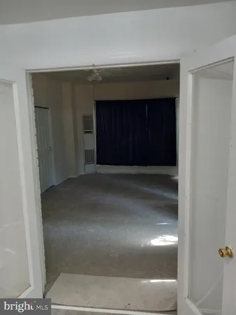 a view of wooden door