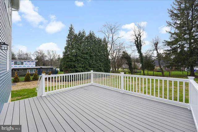 a view of a house with a deck