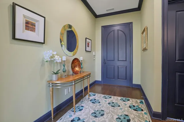 a picture of a table and a mirror