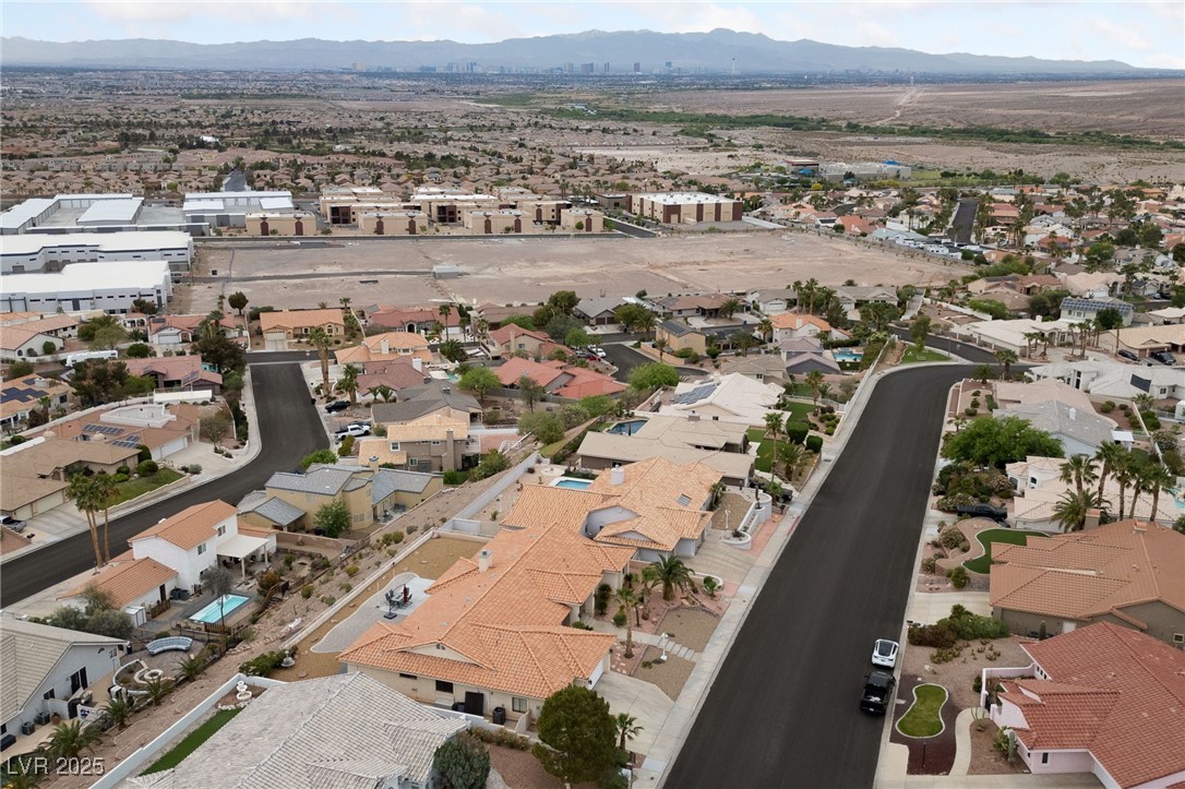 1056 Calico Ridge Drive Henderson, NV 89011 - Photo 59 of 67 Bird's eye view featuring a mountain view and a residential view