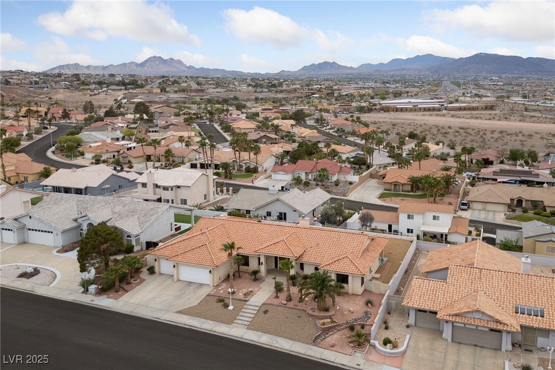 1056 Calico Ridge Drive Henderson, NV 89011 - Photo 63 of 67 Birds eye view of property with a mountain view and a residential view