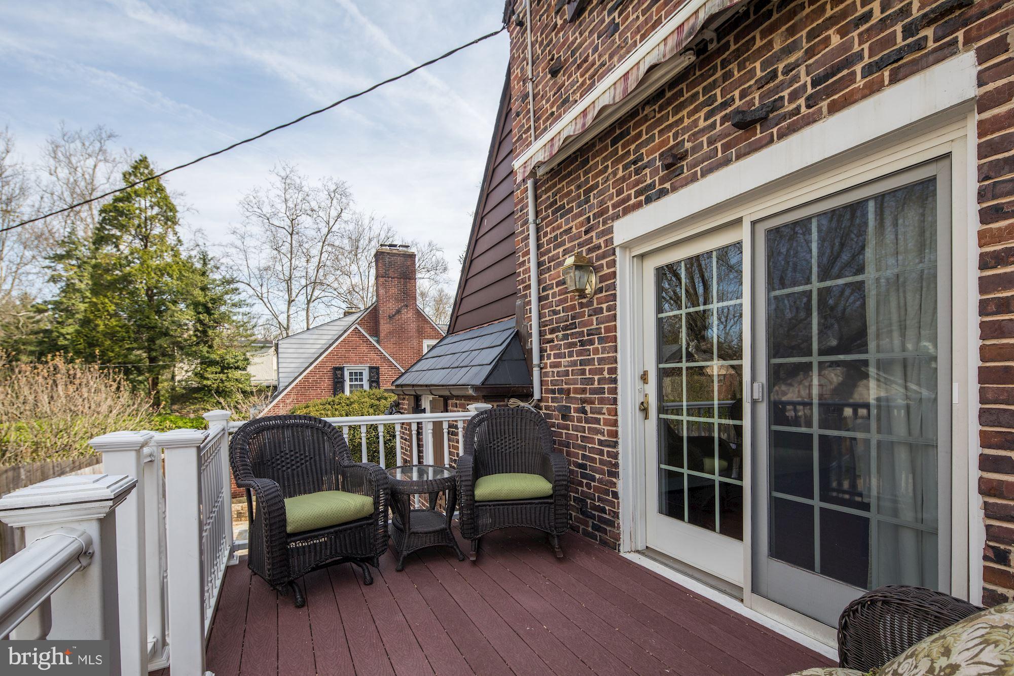 716 Stoneleigh Road Baltimore, MD 21212 - Photo 39 of 44 Deck off dining room shown with awning closed.