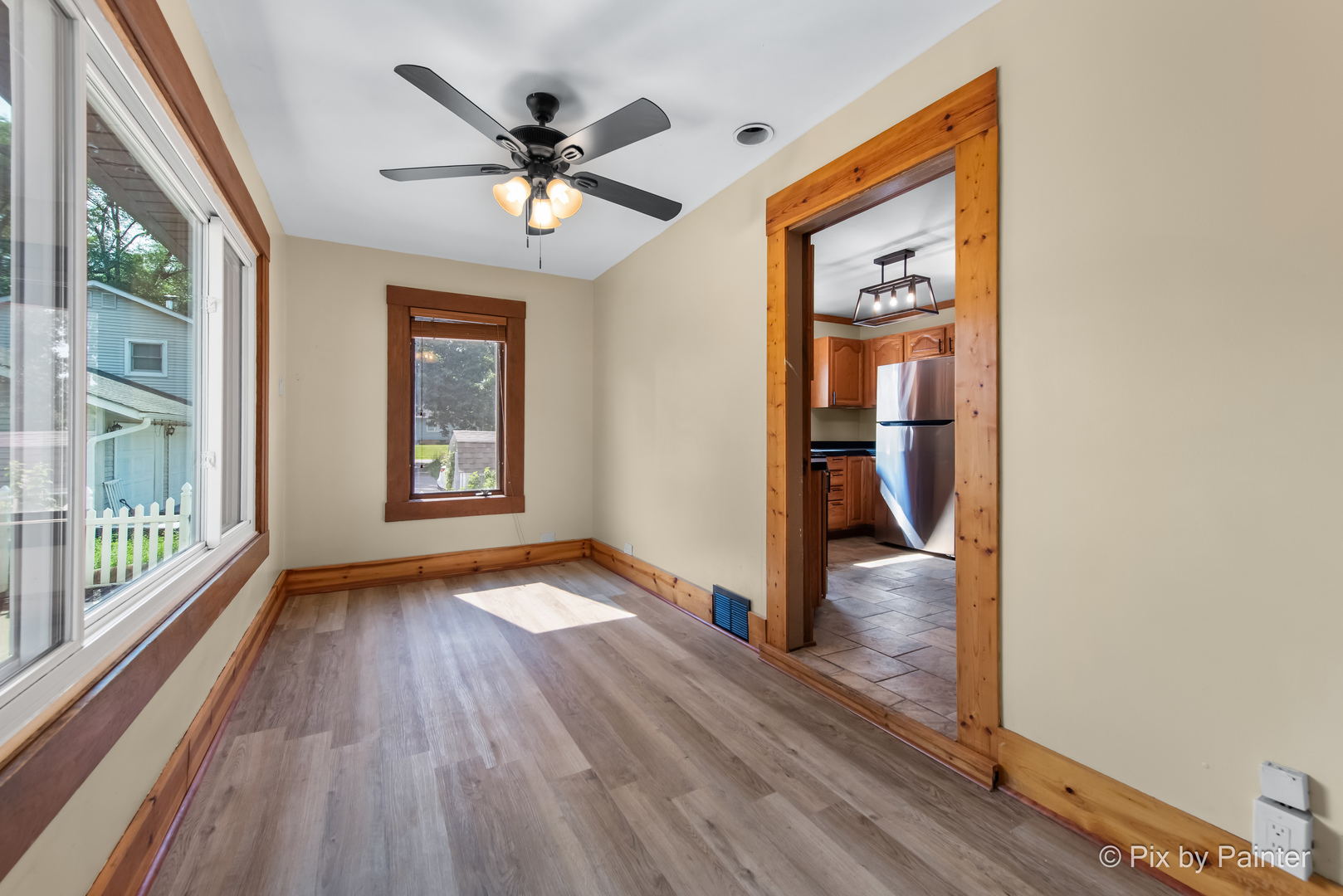 503 North River Road Fox River Grove, IL 60021 - Photo 14 of 48 wooden floor in an empty room with a window