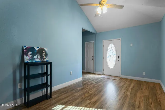 a bathroom with a sink a mirror and a shower