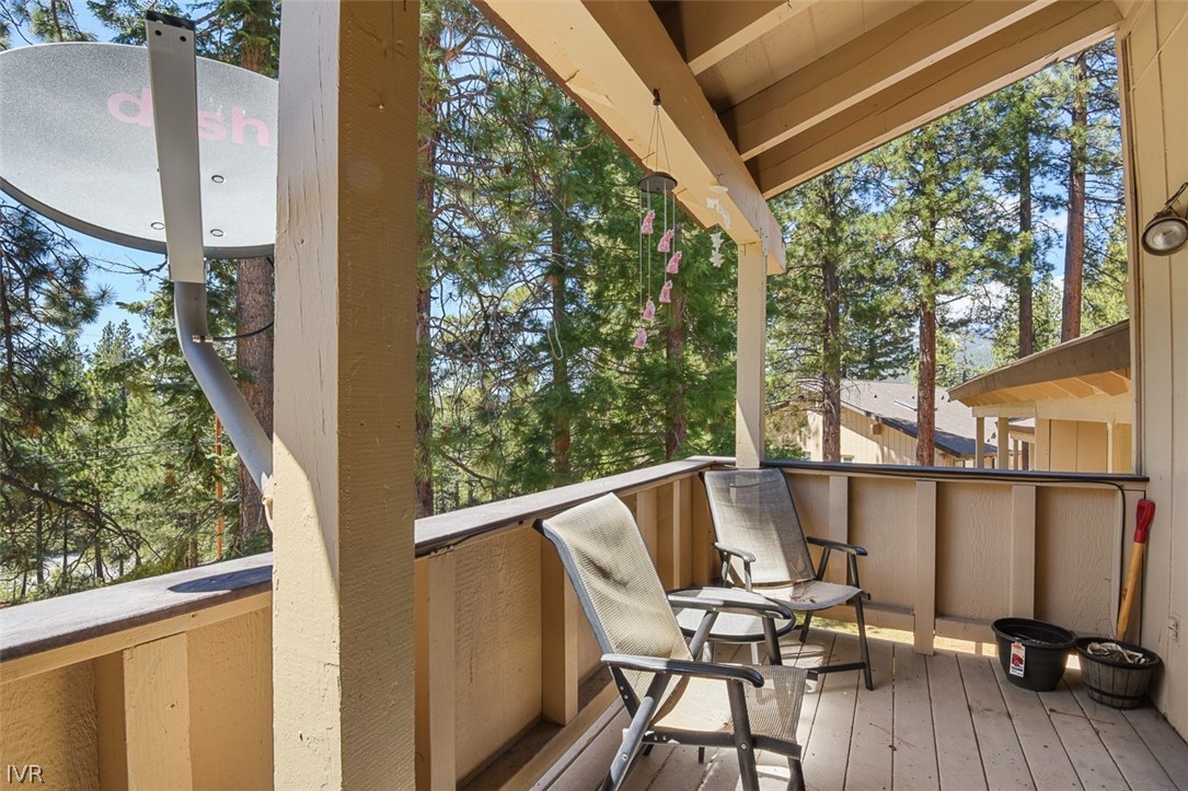 321 Ski Way Northeast, Unit 187 Incline Village, NV 89451 - Photo 8 of 18 a view of balcony with furniture and wooden deck
