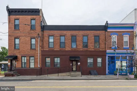 a front view of a building