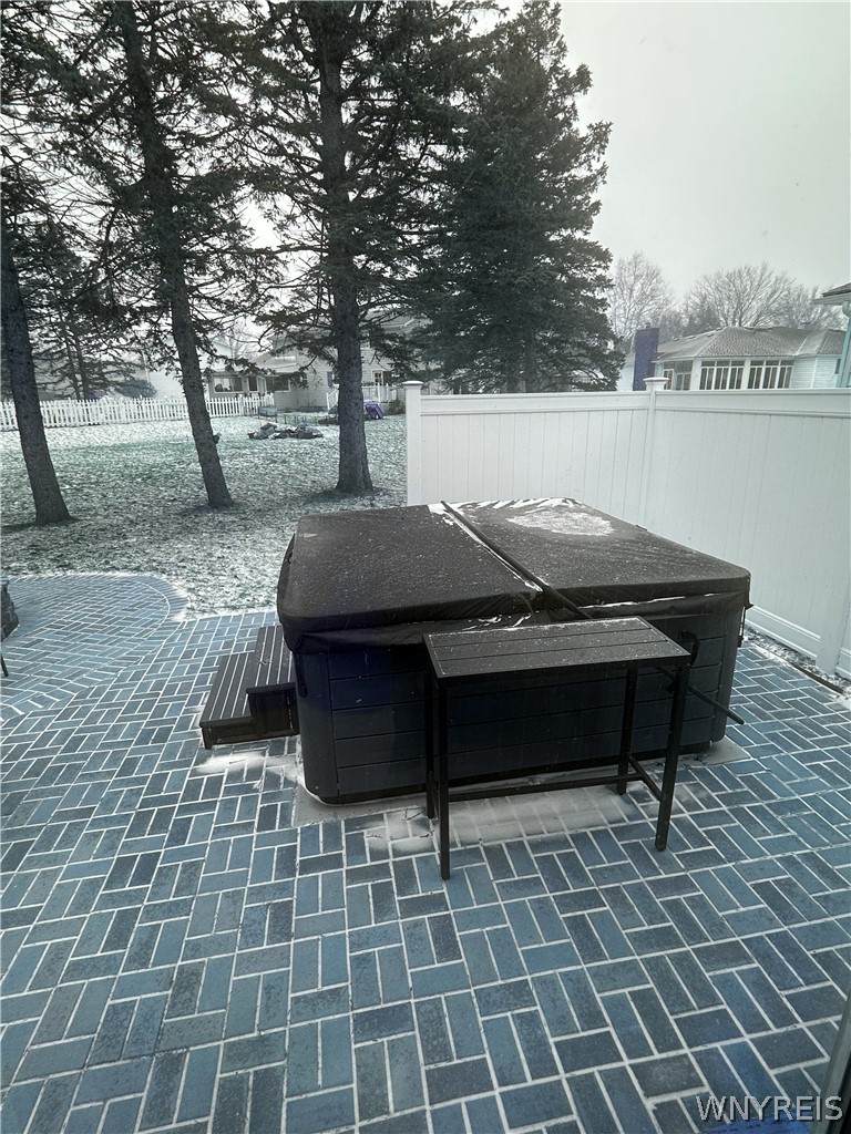 465 Rowley Road Cheektowaga, NY 14043 - Photo 18 of 24 hot tub with partial privacy fence