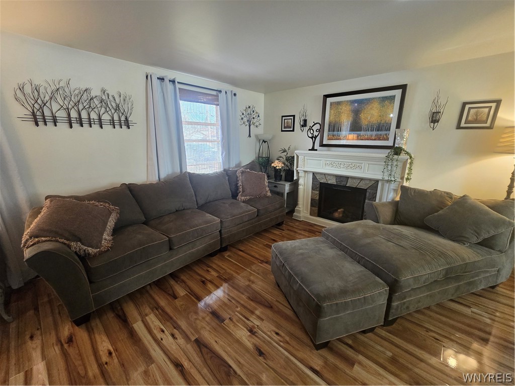 465 Rowley Road Cheektowaga, NY 14043 - Photo 3 of 25 Living room (18 x 12) with stunning hardwood floor