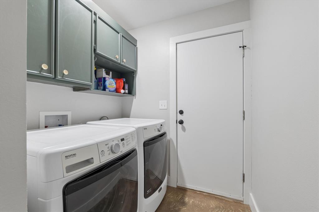 286 Benevolence Way China Spring, TX 76633 - Photo 24 of 37 Laundry area featuring upper cabinetry with gold-tone hardware and an open shelf