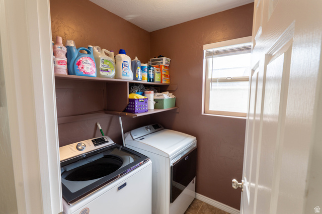 1443 West 250 North Springville, UT 84663 - Photo 18 of 23 Dedicated laundry room featuring built-in shelving, a window, and tile-finish flooring