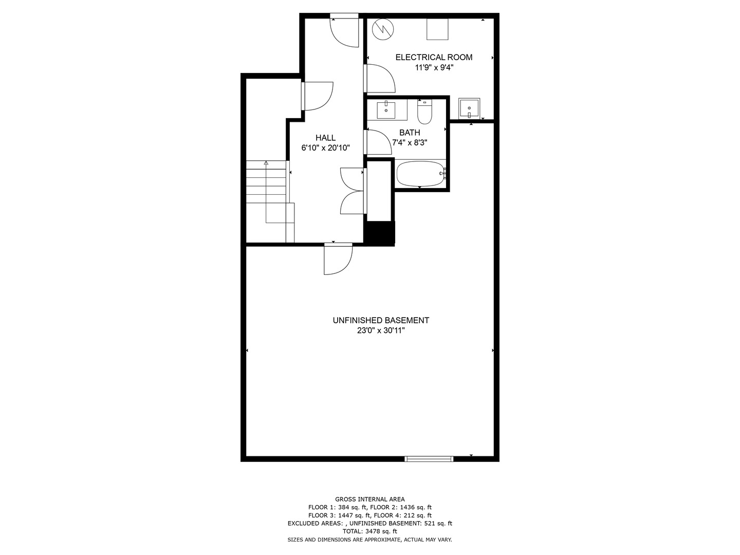 405 North 1st Street Geneva, IL 60134 - Photo 30 of 30 a picture of a floor plan