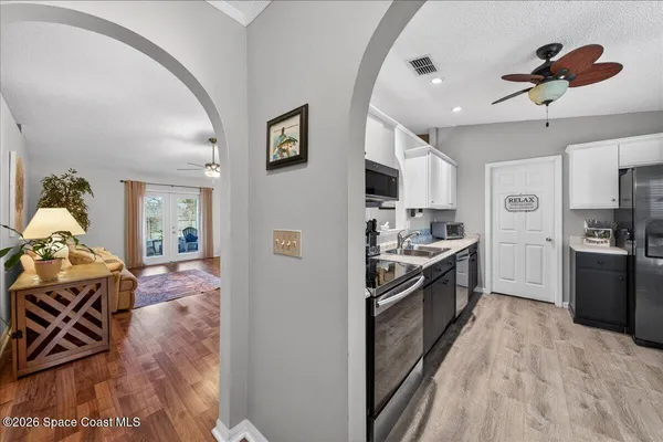 a outdoor space with furniture