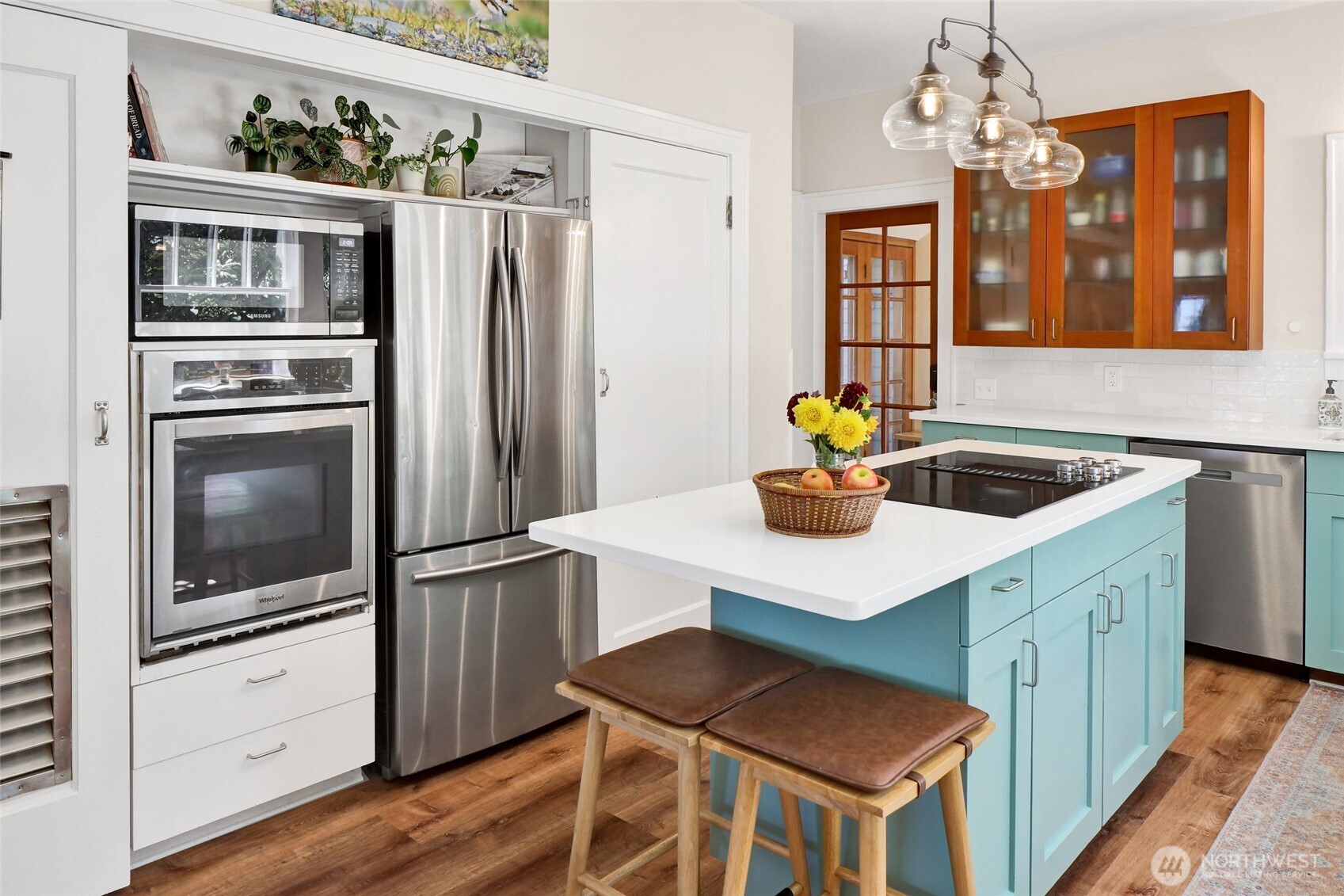 4749 Chuckanut Mountain Drive Bow, WA 98232 - Photo 27 of 40 a kitchen with stainless steel appliances granite countertop a sink and a refrigerator