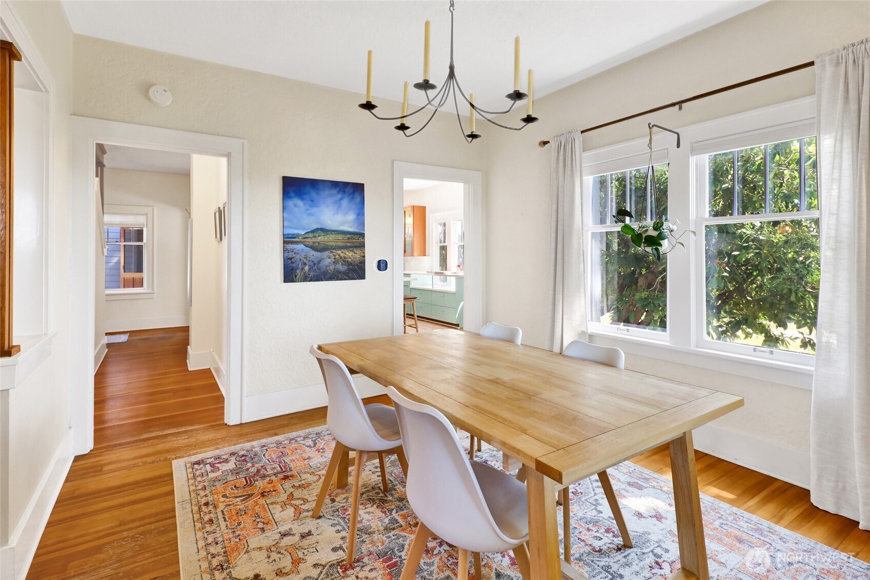 4749 Chuckanut Mountain Drive Bow, WA 98232 - Photo 28 of 40 a view of a dining room with furniture window and wooden floor