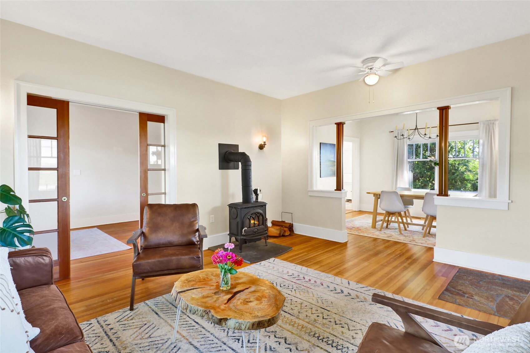 4749 Chuckanut Mountain Drive Bow, WA 98232 - Photo 3 of 40 a living room with furniture and wooden floor