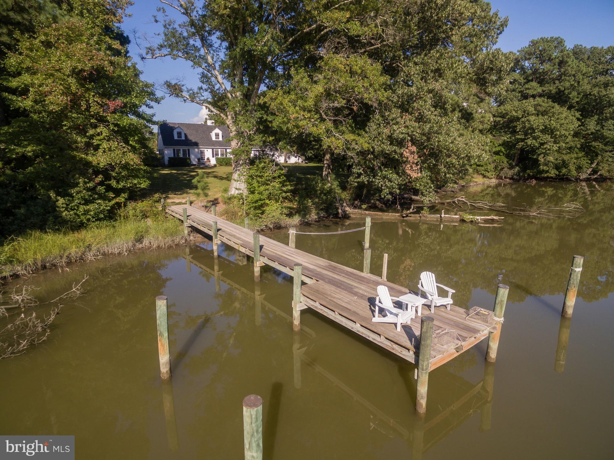 8161 Leehaven Road Easton, MD 21601 - Photo 26 of 26 Dock and Rear Elevation