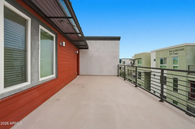 a view of a terrace with outdoor space