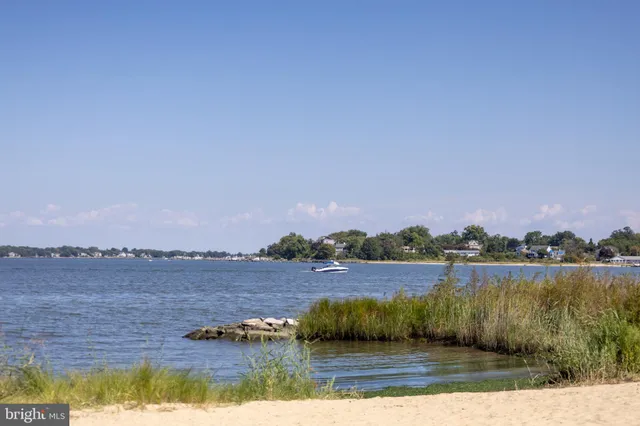 a view of lake with city