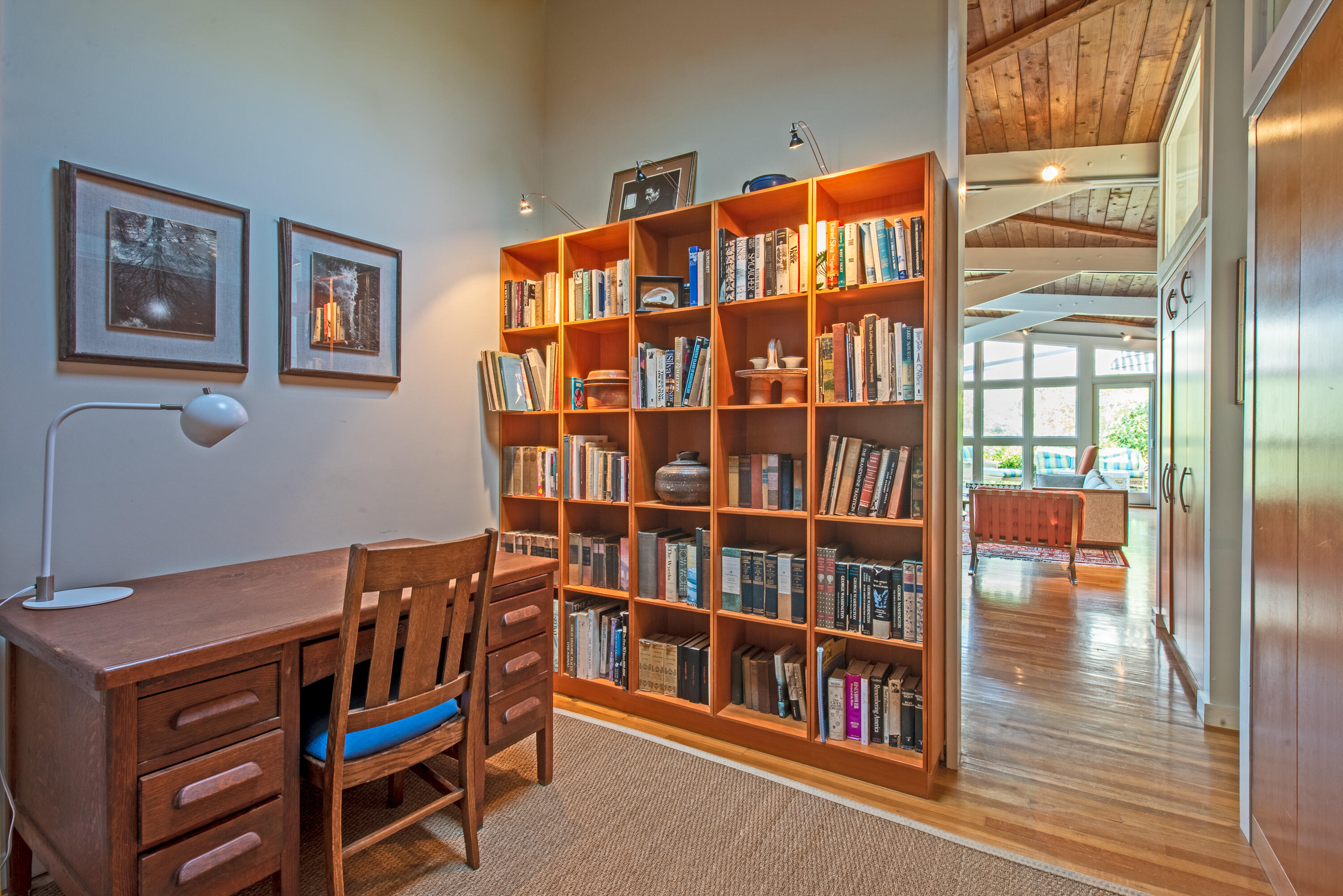 30 Gulch Road Wellfleet, MA 02667 - Photo 18 of 41 a reading room with furniture book shelf and a table