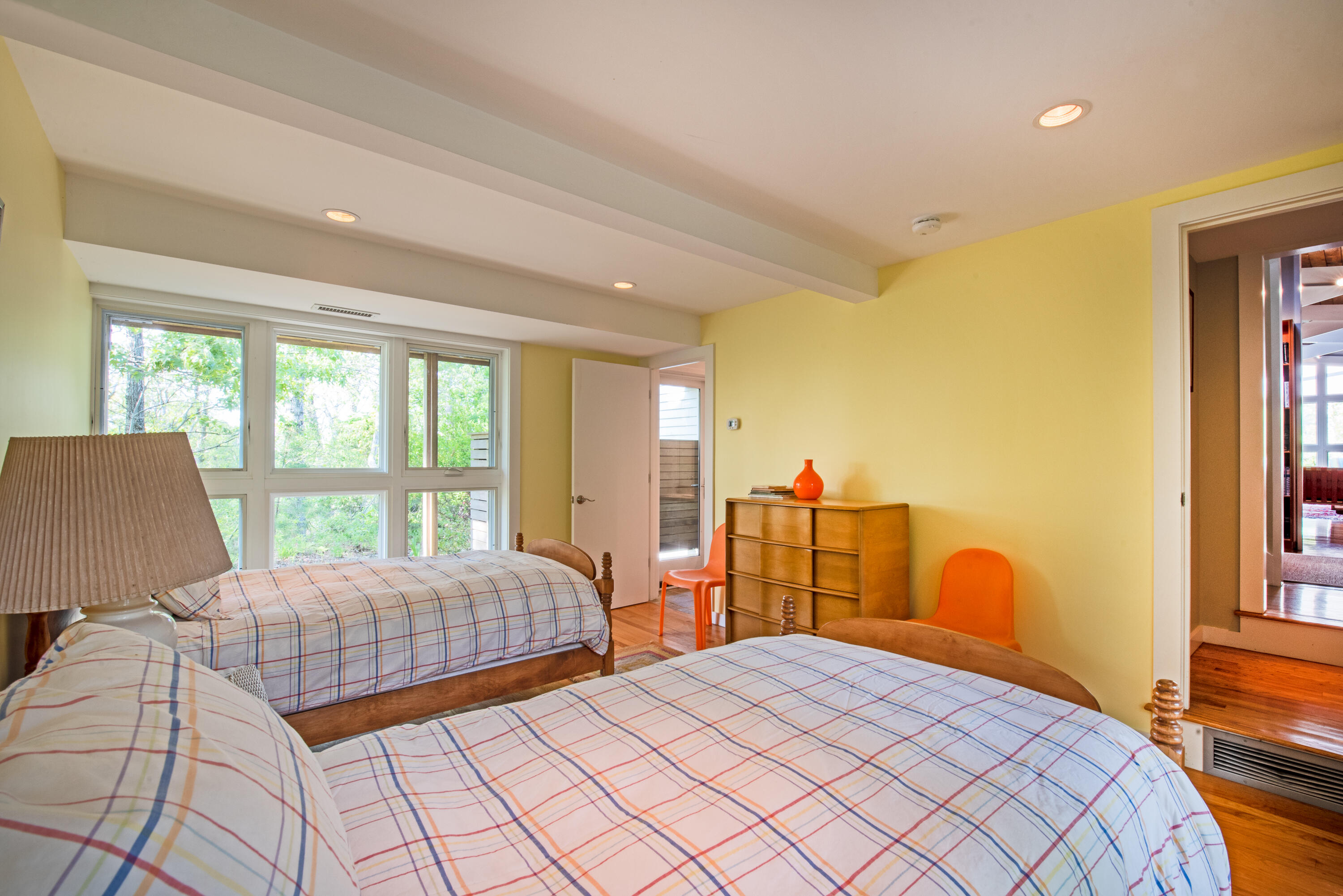 30 Gulch Road Wellfleet, MA 02667 - Photo 20 of 41 a bedroom with two beds and a large window