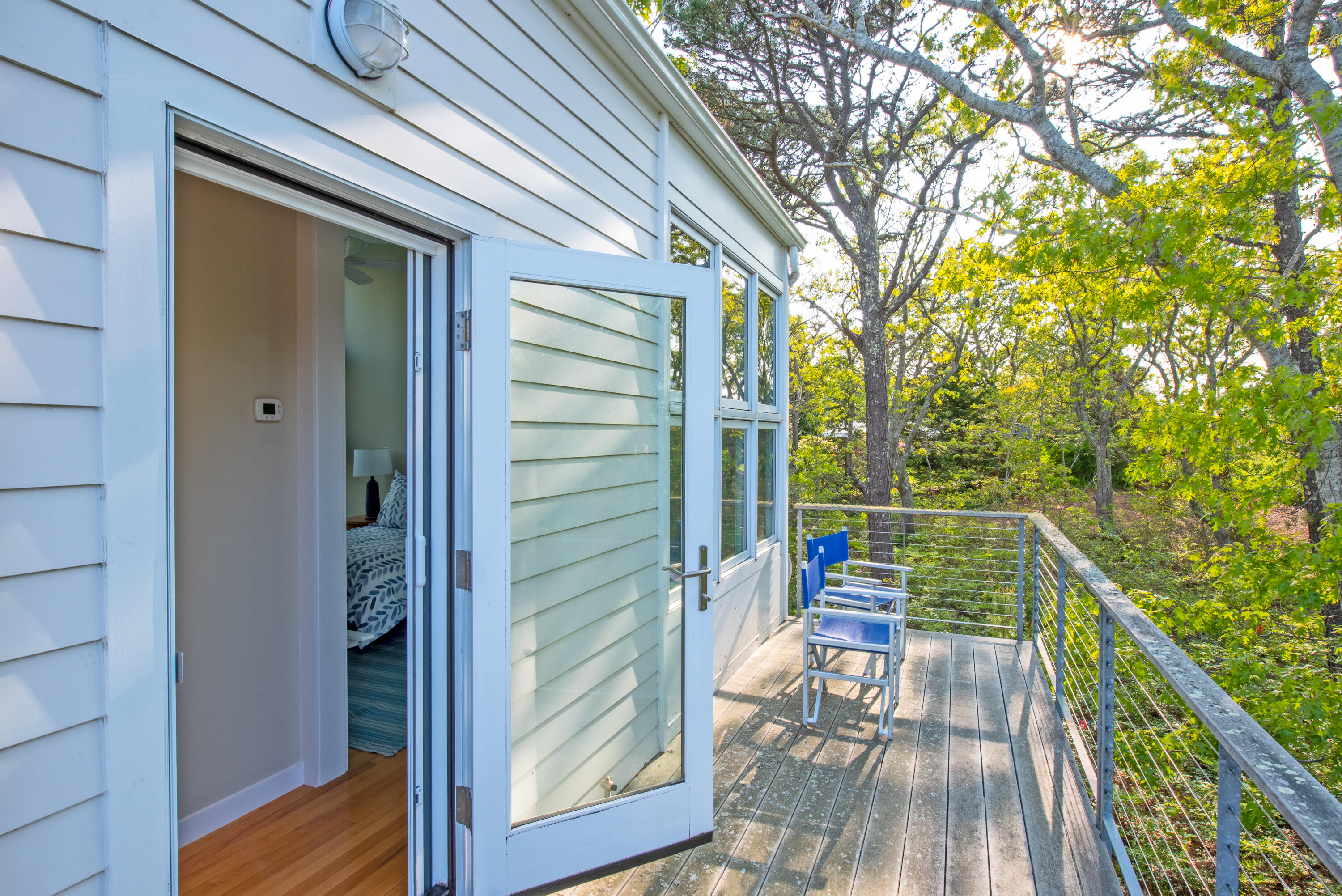 30 Gulch Road Wellfleet, MA 02667 - Photo 30 of 41 a view of balcony with wooden floor and outdoor seating