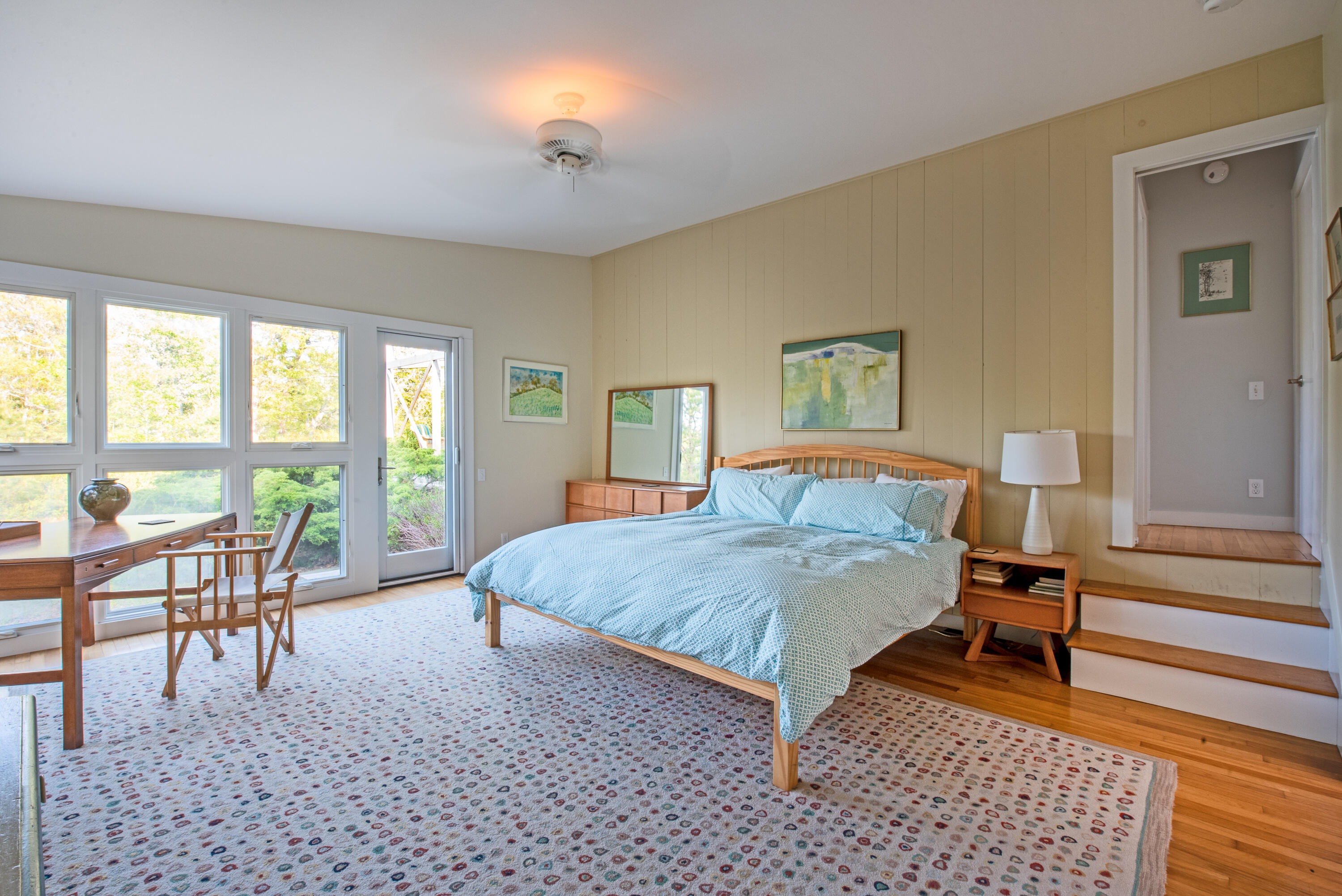 30 Gulch Road Wellfleet, MA 02667 - Photo 32 of 41 a bedroom with a bed and a large window