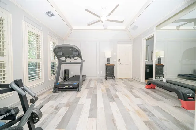 a very nice looking room with a large window